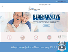 Tablet Screenshot of jacksonneurosurgeryclinic.com